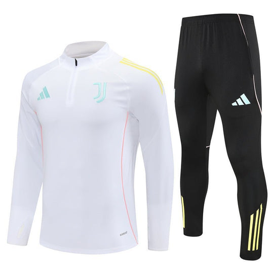 25/26 Juventus Training White Kids Size Tracksuit - Premium Quality Kits at Football Monarch