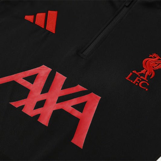25/26 Liverpool Training Black Kids Size Tracksuit - Premium Quality Kits at Football Monarch