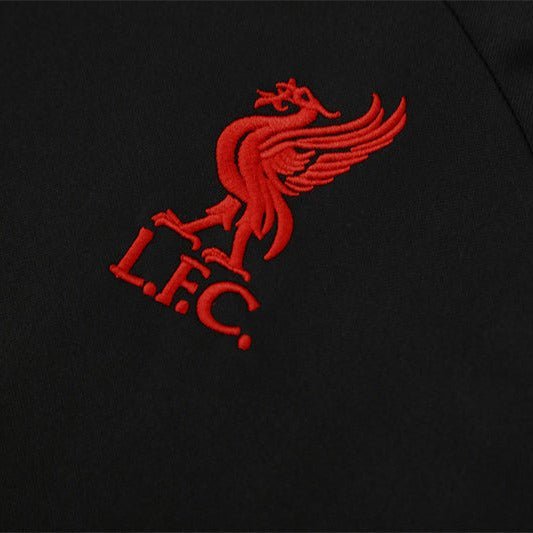 25/26 Liverpool Training Black Tracksuit - Premium Quality Kits at Football Monarch
