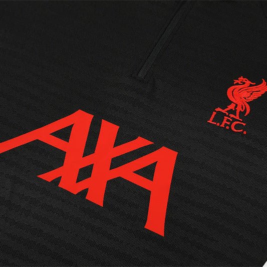 25/26 Liverpool Training Black Tracksuit - Premium Quality Kits at Football Monarch