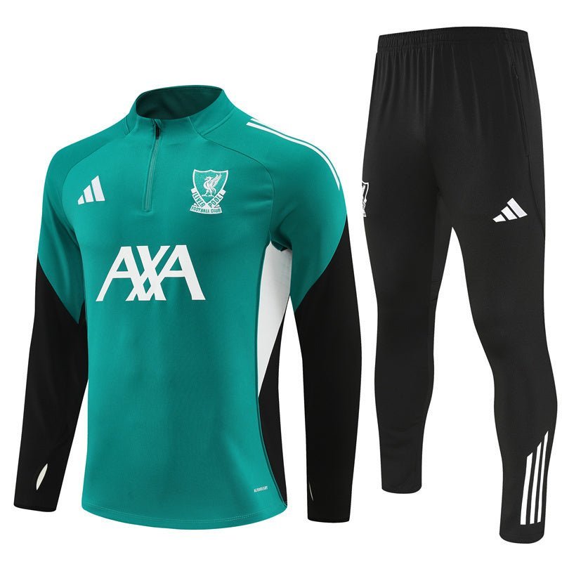25/26 Liverpool Training Green Kids Size Tracksuit - Premium Quality Kits at Football Monarch