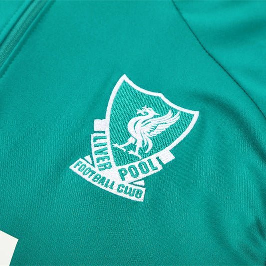 25/26 Liverpool Training Green Tracksuit - Premium Quality Kits at Football Monarch