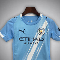 25/26 Manchester City Home Kids Size Kit - Premium Quality Kits at Football Monarch