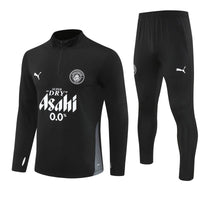 25/26 Manchester City x Asahi Black Kids Size Tracksuit - Premium Quality Kits at Football Monarch