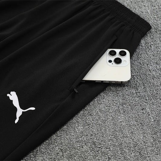 25/26 Manchester City x Asahi Black Tracksuit - Premium Quality Kits at Football Monarch