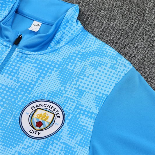 25/26 Manchester City x Asahi Blue Kids Size Tracksuit - Premium Quality Kits at Football Monarch