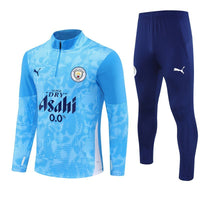 25/26 Manchester City x Asahi Blue Kids Size Tracksuit - Premium Quality Kits at Football Monarch