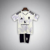 25/26 Manchester United Away Kids Size Kit - Premium Quality Kits at Football Monarch