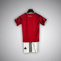 25/26 Manchester United Home Kids Size Kit - Premium Quality Kits at Football Monarch