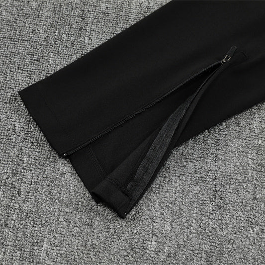 25/26 Manchester United Training Black Kids Size Tracksuit - Premium Quality Kits at Football Monarch