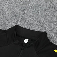 25/26 Manchester United Training Black Kids Size Tracksuit - Premium Quality Kits at Football Monarch