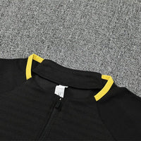 25/26 Manchester United Training Black Kids Size Tracksuit - Premium Quality Kits at Football Monarch