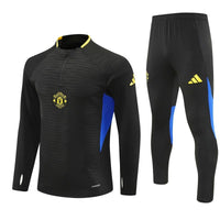 25/26 Manchester United Training Black Tracksuit - Premium Quality Kits at Football Monarch