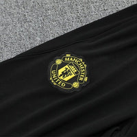 25/26 Manchester United Training Black Tracksuit - Premium Quality Kits at Football Monarch