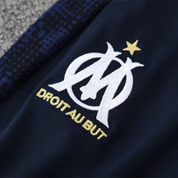25/26 Marseille Training Navy Blue Tracksuit - Premium Quality Kits at Football Monarch