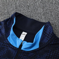 25/26 Marseille Training Navy Blue Tracksuit - Premium Quality Kits at Football Monarch