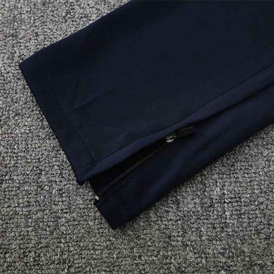 25/26 Marseille Training Navy Blue Tracksuit - Premium Quality Kits at Football Monarch