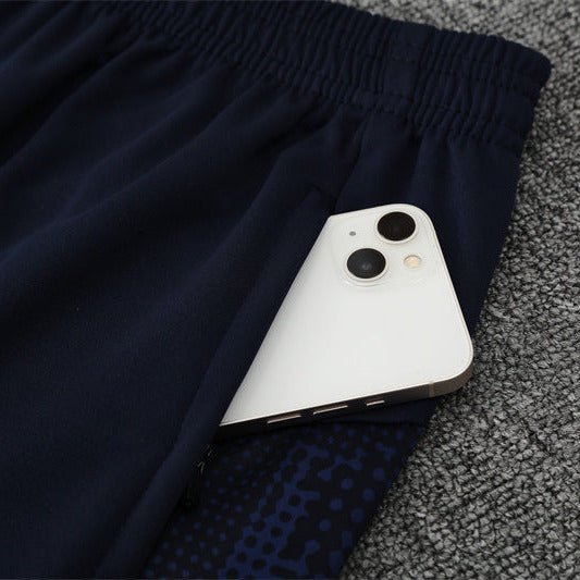 25/26 Marseille Training Navy Blue Tracksuit - Premium Quality Kits at Football Monarch