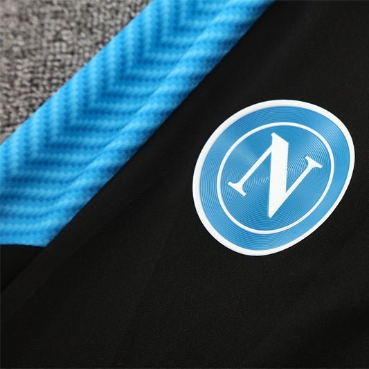 25/26 Napoli Training Black Kids Size Tracksuit - Premium Quality Kits at Football Monarch