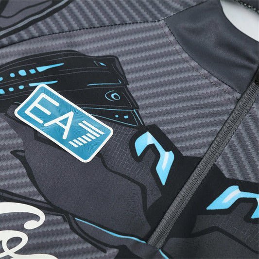 25/26 Napoli Training Black Tracksuit - Premium Quality Kits at Football Monarch