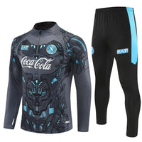 25/26 Napoli Training Black Tracksuit - Premium Quality Kits at Football Monarch