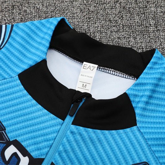 25/26 Napoli Training Blue Kids Size Tracksuit - Premium Quality Kits at Football Monarch