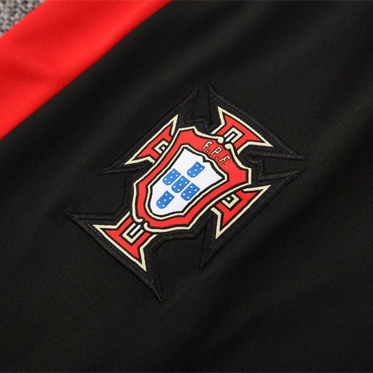 25/26 Portugal Training Black Kids Size Tracksuit - Premium Quality Kits at Football Monarch