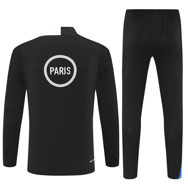 25/26 PSG Training Black Kids Size Tracksuit - Premium Quality Kits at Football Monarch