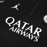 25/26 PSG x Jordan Black Kids Size Tracksuit - Premium Quality Kits at Football Monarch