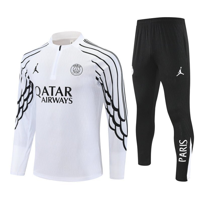 25/26 PSG x Jordan White Kids Size Tracksuit - Premium Quality Kits at Football Monarch