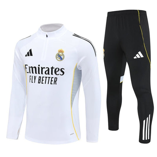 25/26 Real Madrid Home Tracksuit - Premium Quality Kits at Football Monarch