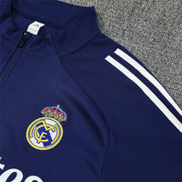 25/26 Real Madrid Training Blue Tracksuit - Premium Quality Kits at Football Monarch