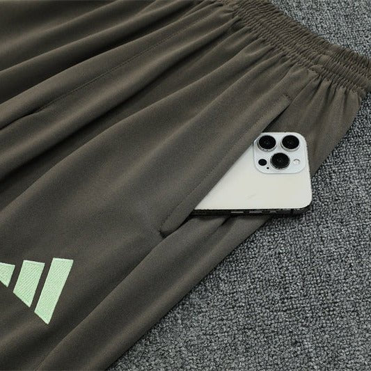 25/26 Real Madrid Training Dark Olive Kids Size Tracksuit - Premium Quality Kits at Football Monarch