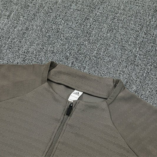 25/26 Real Madrid Training Dark Olive Tracksuit - Premium Quality Kits at Football Monarch