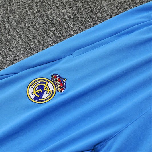 25/26 Real Madrid Training Light Blue Kids Size Tracksuit - Premium Quality Kits at Football Monarch