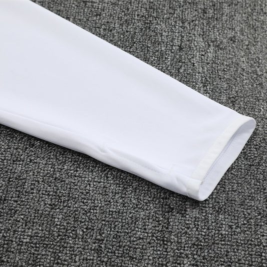 25/26 Real Madrid Training White/Light Blue Kids Size Tracksuit - Premium Quality Kits at Football Monarch