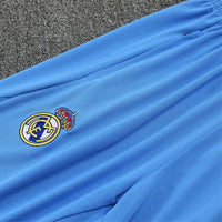 25/26 Real Madrid Training White/Light Blue Kids Size Tracksuit - Premium Quality Kits at Football Monarch