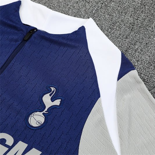 25/26 Tottenham Training Blue Kids Size Tracksuit - Premium Quality Kits at Football Monarch