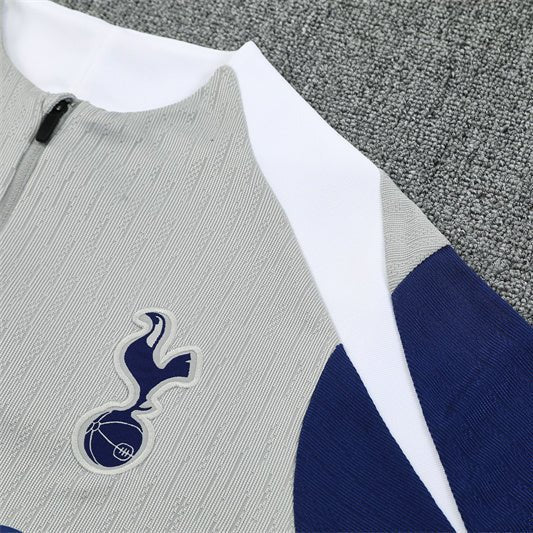25/26 Tottenham Training Grey Kids Size Tracksuit - Premium Quality Kits at Football Monarch