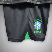 Brazil "Black Leopard" Premium Kids Size Kit - Premium Quality Kits at Football Monarch