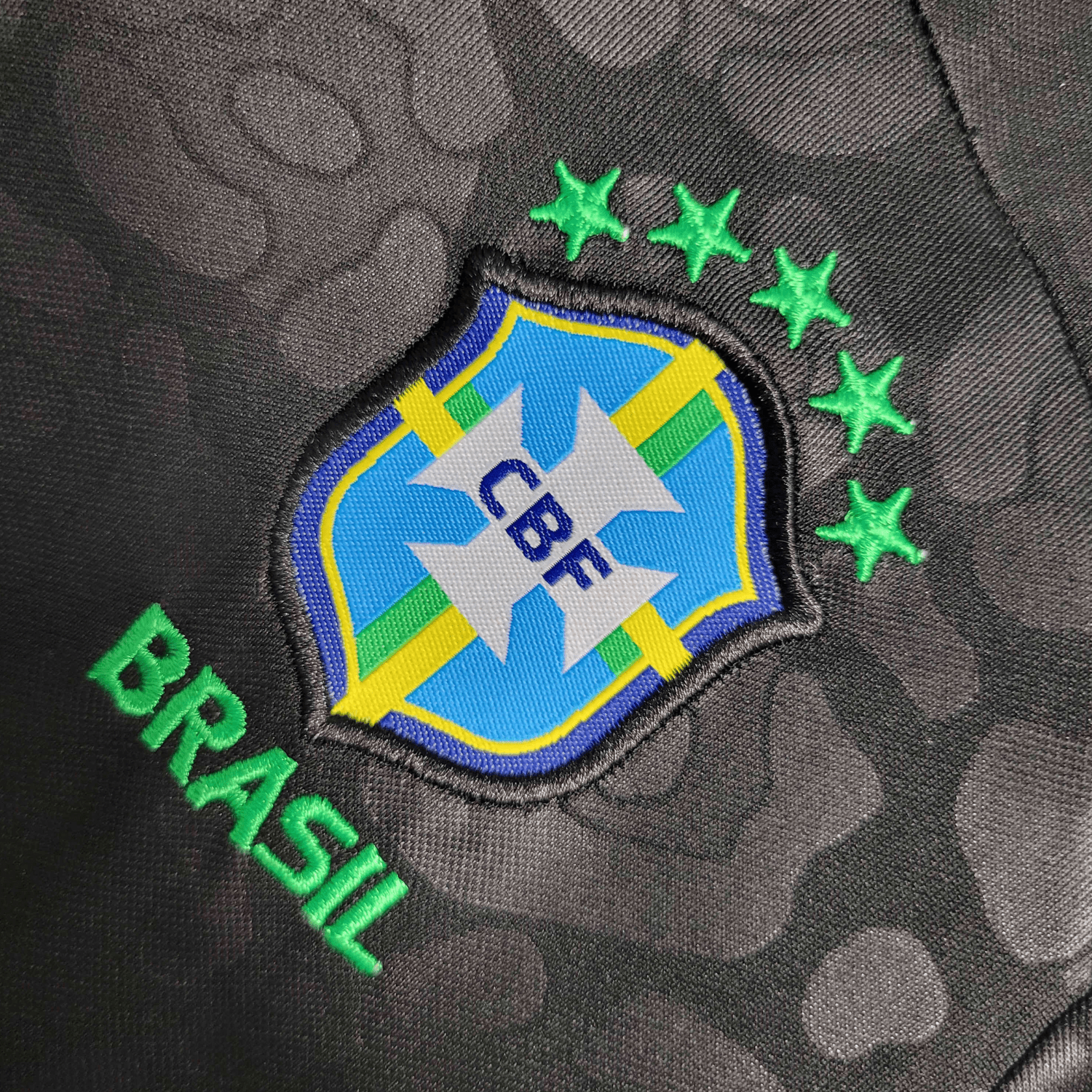 Brazil "Black Leopard" Premium Kids Size Kit - Premium Quality Kits at Football Monarch