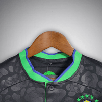 Brazil "Black Leopard" Premium Kids Size Kit - Premium Quality Kits at Football Monarch