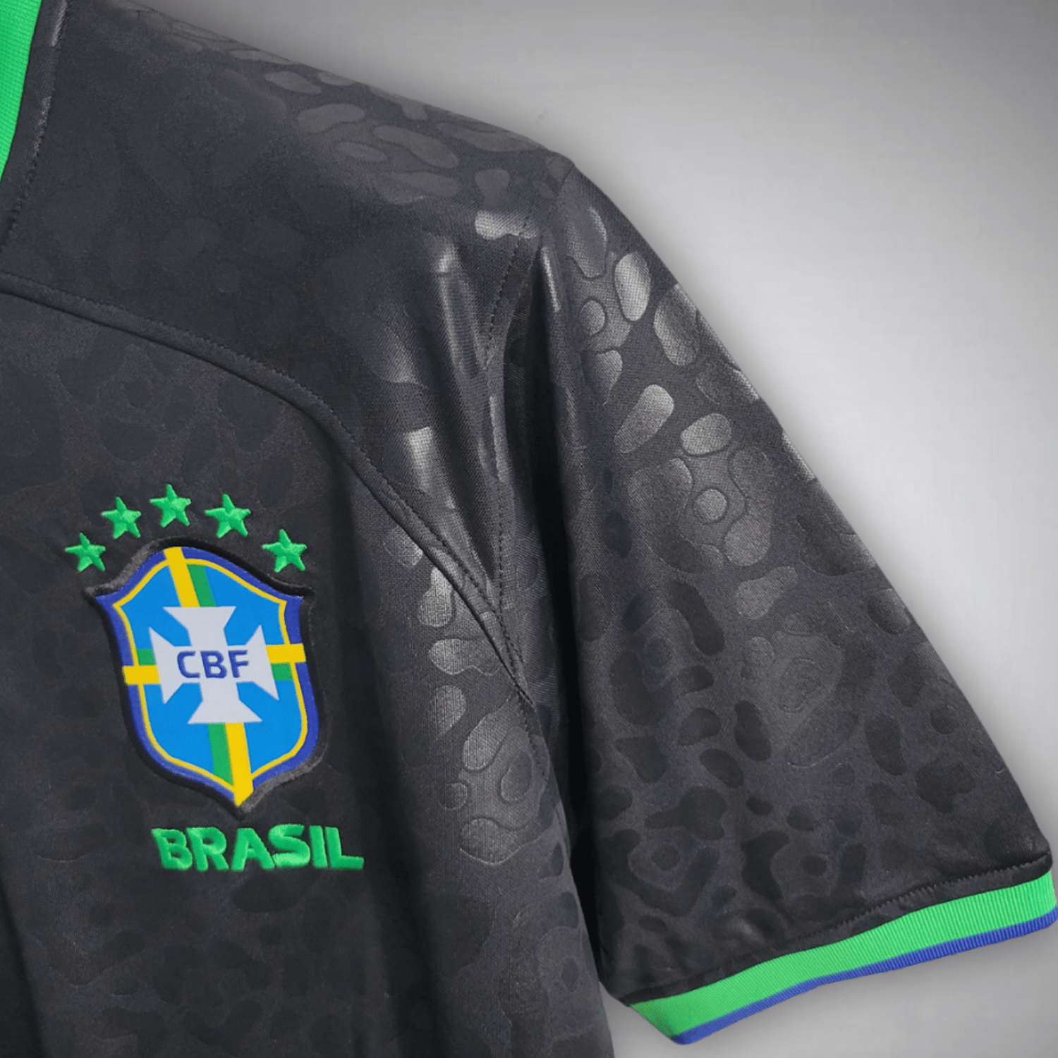 Brazil "Black Leopard" Premium Kit - Premium Quality Kits at Football Monarch