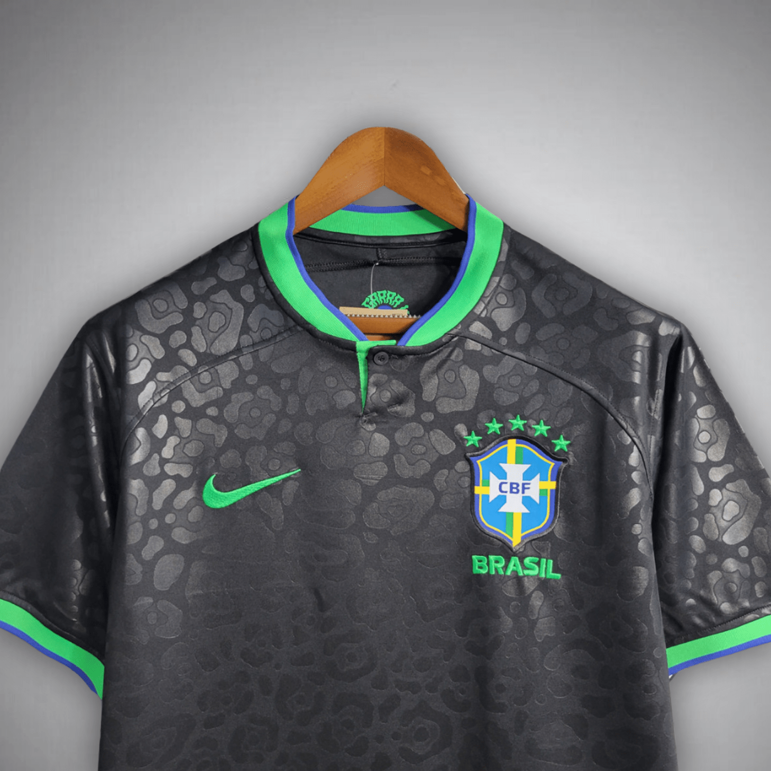 Brazil "Black Leopard" Premium Kit - Premium Quality Kits at Football Monarch