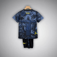 Brazil "Jesus" Premium Blue Kids Size Kit - Premium Quality Kits at Football Monarch
