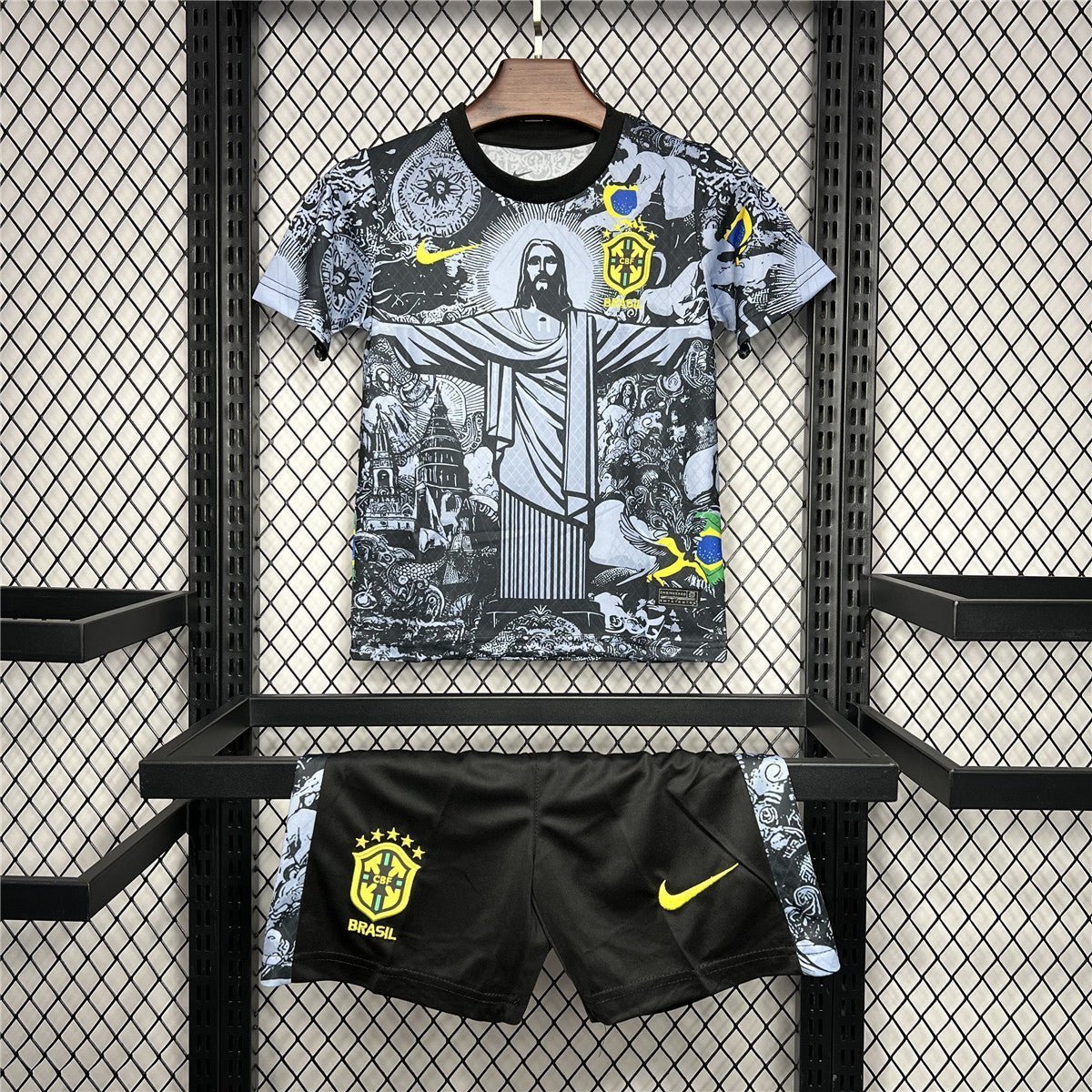 Brazil "Jesus" Premium Shorts - Premium Quality Kits at Football Monarch