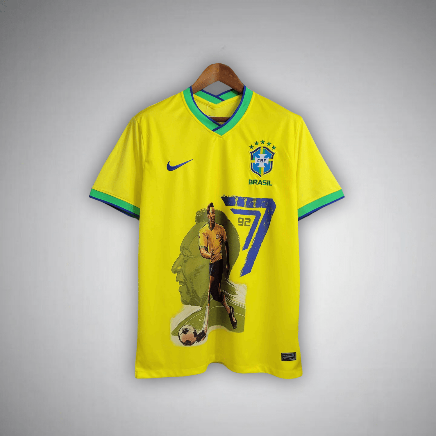 Brazil "Pelé 77/92" Premium Kit - Premium Quality Kits at Football Monarch