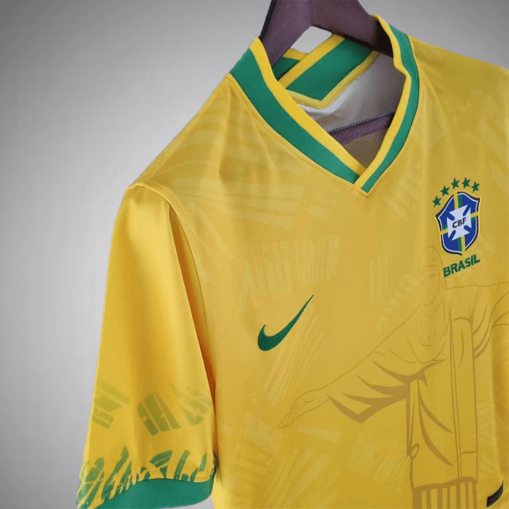 Brazil "The Redeemer" Premium Kit - Premium Quality Kits at Football Monarch