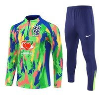 Brazil "Tropical Inferno" Premium Kids Size Tracksuit - Premium Quality Kits at Football Monarch