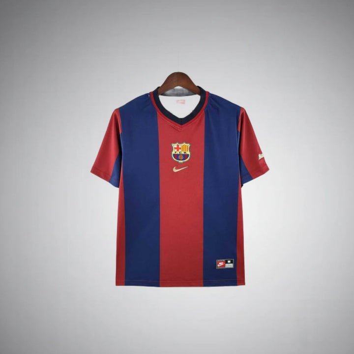 FC Barcelona 1998 - 1999 Retro Home Kit - Premium Quality Kits at Football Monarch